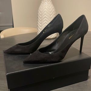 Saint Laurent Zoe Heel Black Suede size 40